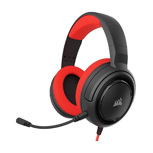 Headset Gamer Corsair Hs35 P2 Stereo 2.0 Vermelho