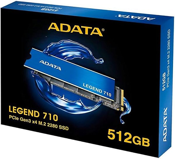 HD SSD 512GB M2 Nvme 2280 Adata Legend 710 - Pn: ALEG-710-512GCS