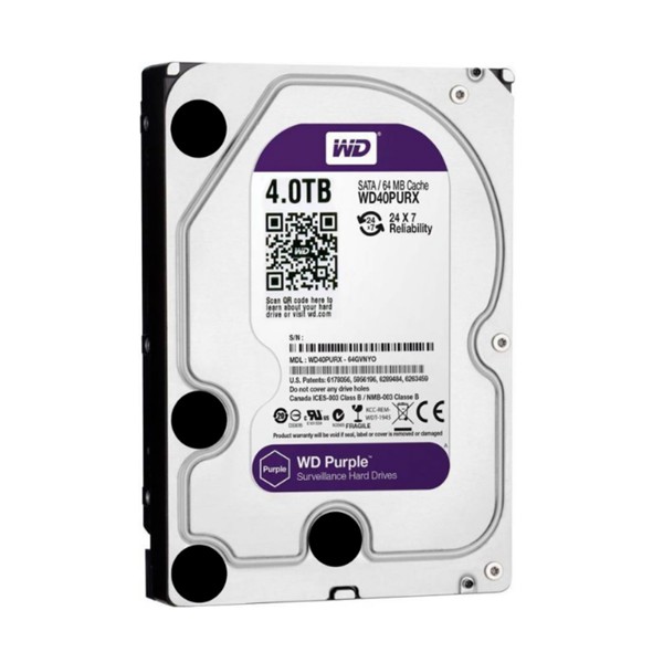 HD Sata 3.5" DVR CFTV 4TB Western Digital Purple - WD43PURZ