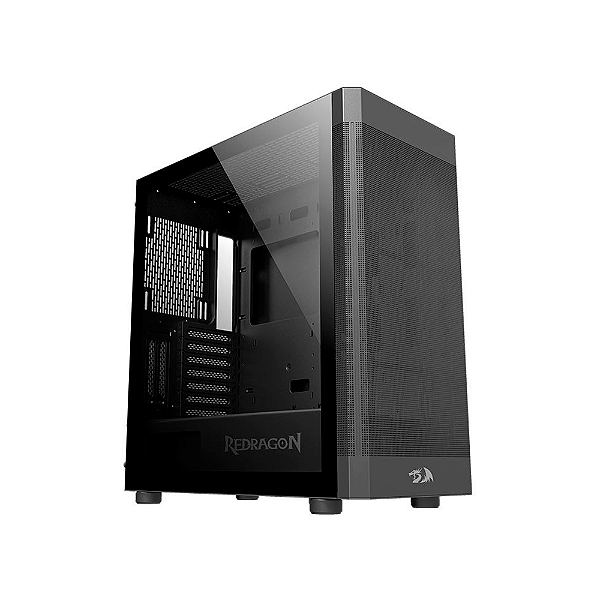 Gabinete Gamer Redragon Aeroglass Preto Ca-602b