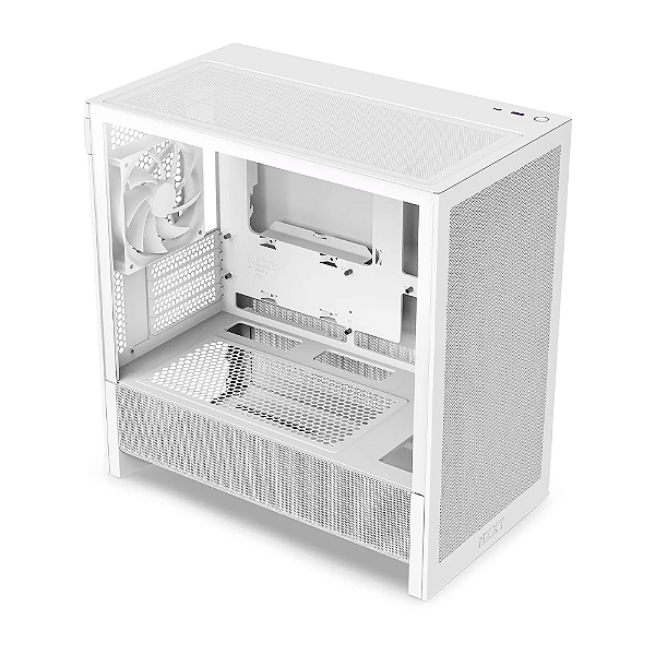 Gabinete Gamer NZXT H3 Flow Micro ATX Com 1 Fan Branco