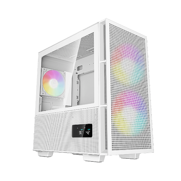 Gabinete Gamer DeepCool CH360 Digital Com 3 Fans Branco