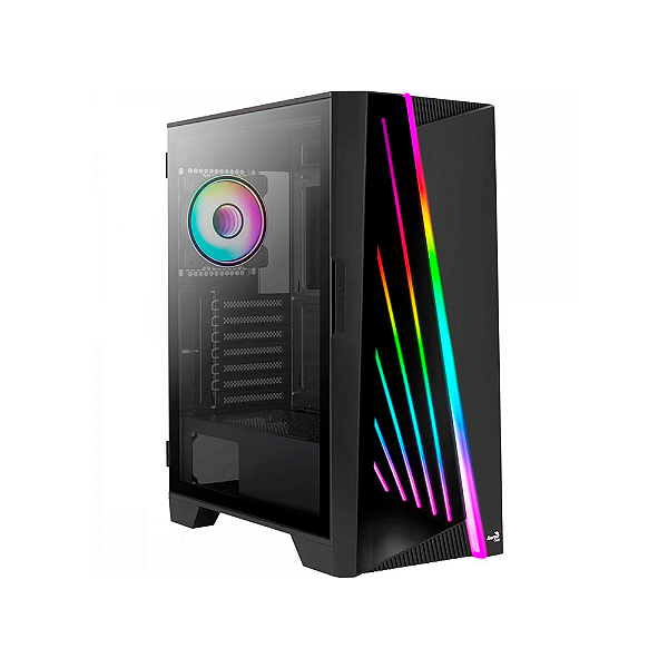 Gabinete Gamer Aerocool Mirage V1 Preto Atx Mid Tower