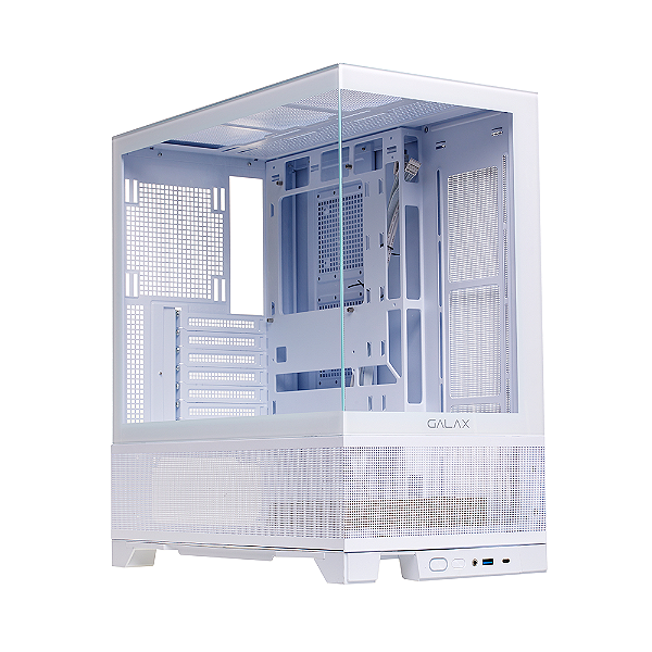 Gabinete Galax Centaurus Mid Tower White Atx Frontal Vidro Sem Fan
