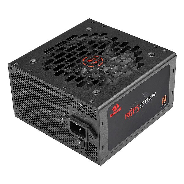 Fonte Gamer Redragon RGPS 700W 80 Plus Bronze ATX PFC Ativo Full Range GC-PS026