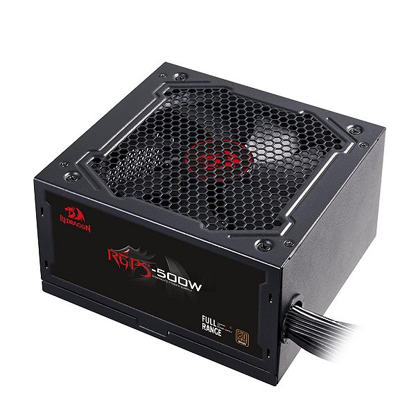Fonte Gamer Redragon 500 Watts 80 Plus Bronze