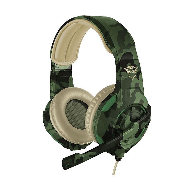 Fone de Ouvido Headset Trust GXT 310C Radius Jungle Camo