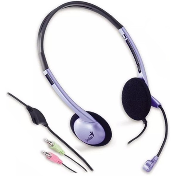 Fone de Ouvido Headset Com Microfone HS-02B - Genius