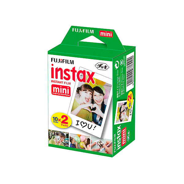 Filme Com 20 Fotos Borda Branca Fujifilm Instax Mini Foto Colorida
