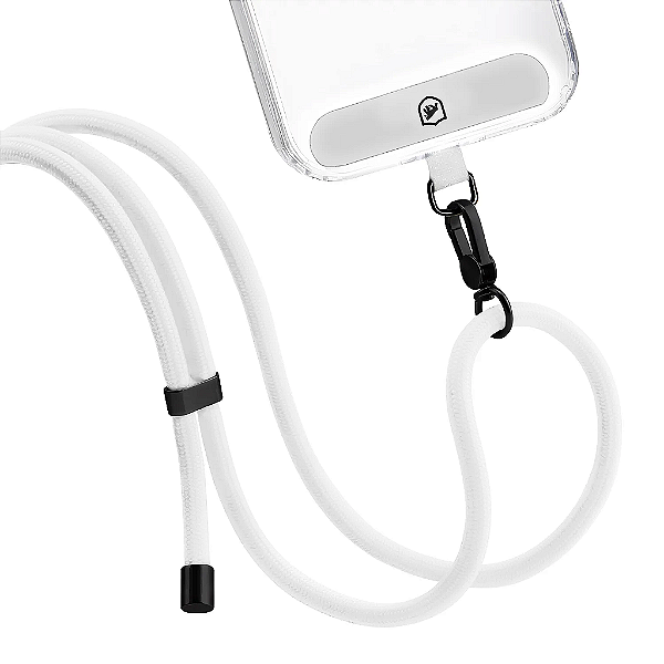 Cordão Gshield de Segurança para Celulares - Phone Strap Armor Branco