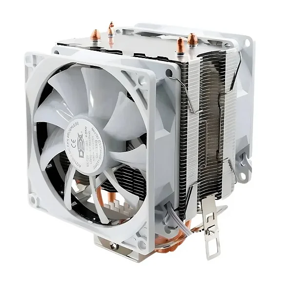 Cooler para Processadores Intel e AMD Dex RGB Duplo Branco - DX-9300B