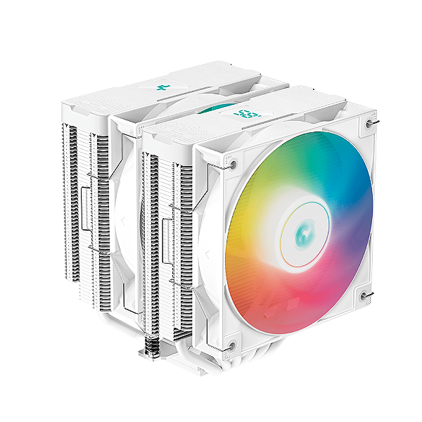 Cooler Para Processador Ag620 Digital White Argb Dual Tower