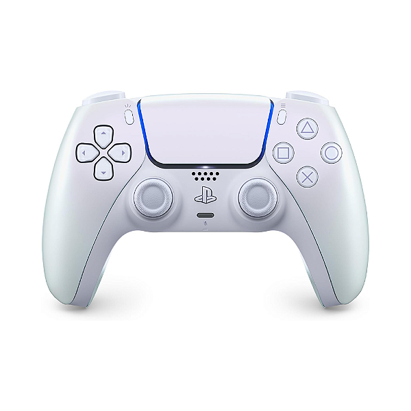 Controle PS5 Sony Sem Fio DualSense Branco Pérola Chroma Pearl