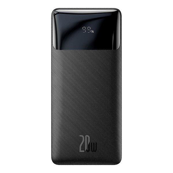 Carregador Portátil Baseus Pibow PPBD10K-X Power Bank Digital Display 10.000mAh 20W Preto