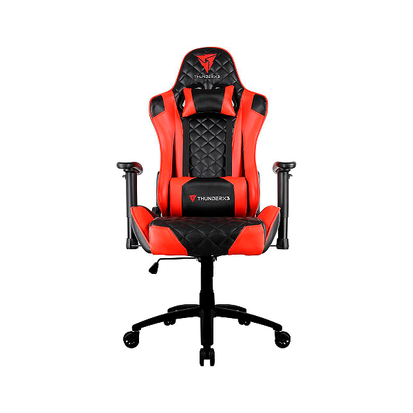 Cadeira Gamer Ergonômica Thunderx3 Profissional Tgc12 Preta e Vermelha