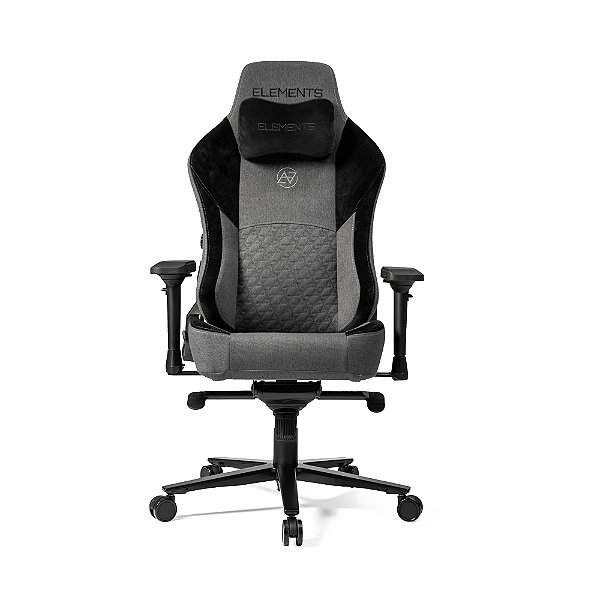 Cadeira Gamer Ergonômica Elements Lunari Fearless Cinza 150kg