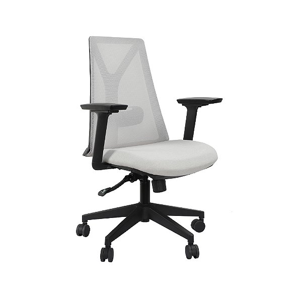 Cadeira Ergonômica Escritório Elements Olympia Preto e Cinza