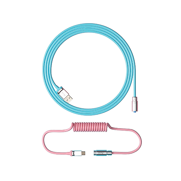 Cabo Enrolado Akko Aviator Sakura Pink Tokyo Usb C P/teclado
