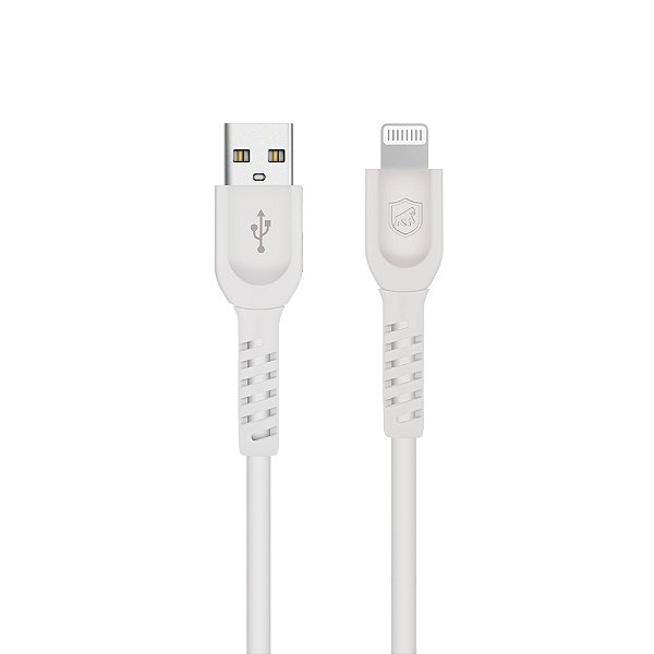 Cabo Dual Shock Gshield Lightning - USB A 1,2m Branco