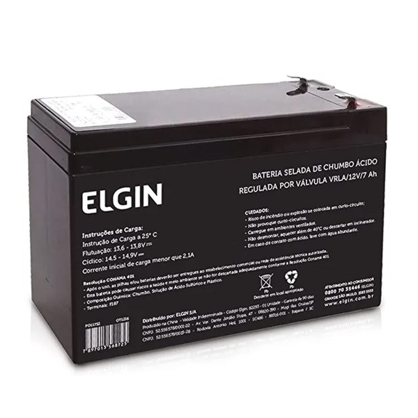 Bateria Selada para Nobreak 12V 7Ah - Elgin 82293