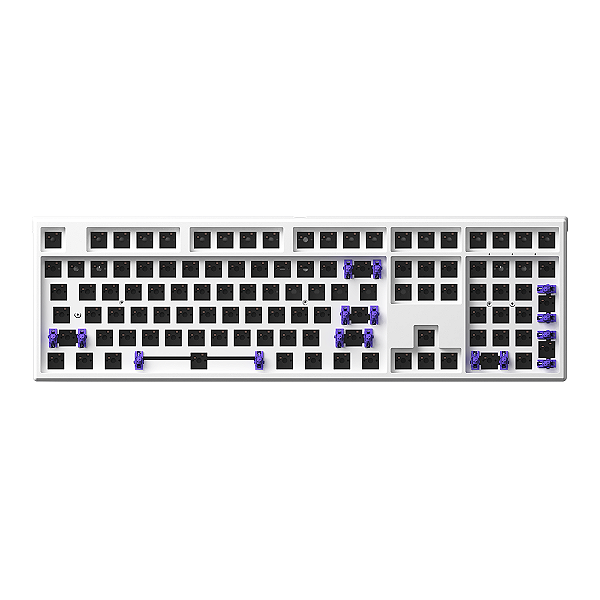 Base Teclado Barebone Akko Monsgeek MG108W Branco South Face