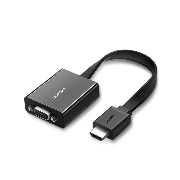Adaptador de Video Hdmi Macho x VGA Femea + Audio P2 Alta qualidade 1080p 60Hz Ugreen