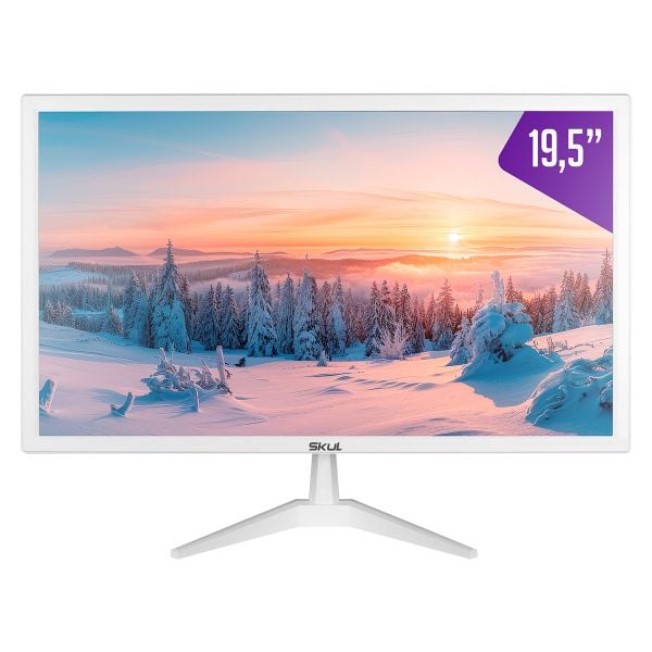 Monitor de 19,5" PcYe Skul Office Led 5Ms Hdmi+Vga Branco - Sm1955Msyw