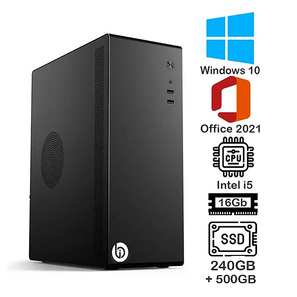 Computador Prosetup CorpFlex Intel i5 3º Geração Mem 16GB HD SSD 240GB+ 500GB Win 10 Pro + Office 2021