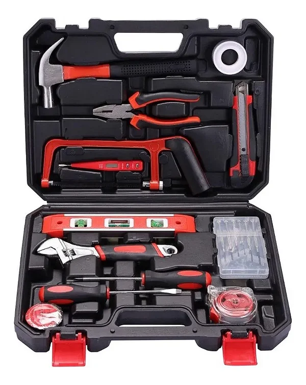 Kit Ferramentas 19 Peças Profissional Titanium Exbom JD019H + Kit Chave compactas com 32 pcs