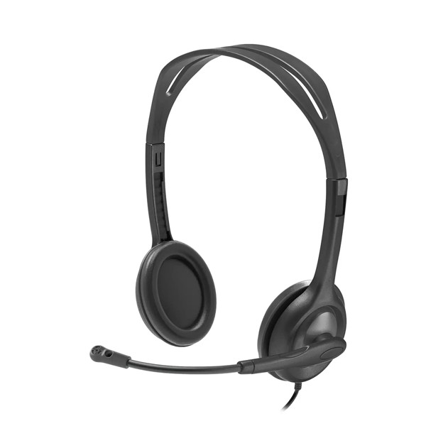 Fone Headset Logitech H111 Cabo 2,35m Plug P3 3,5mm - PN: 981-000612