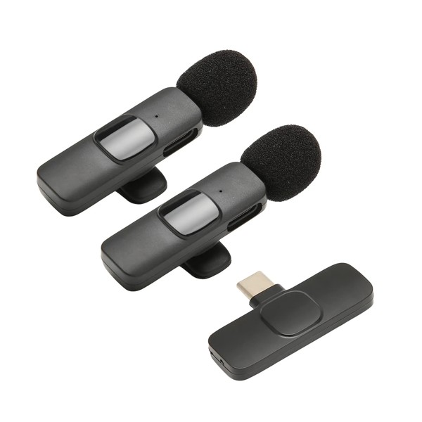 Microfone de lapela Bluetooth USB-C com 2 Microfone Flex Gold TC-F3