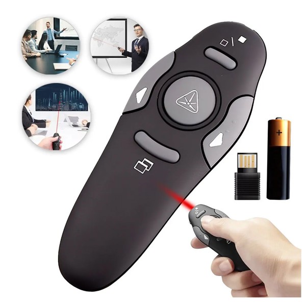 Controle Apresentador Multimidia sem Fio Laser Point Tomate - MCT-105