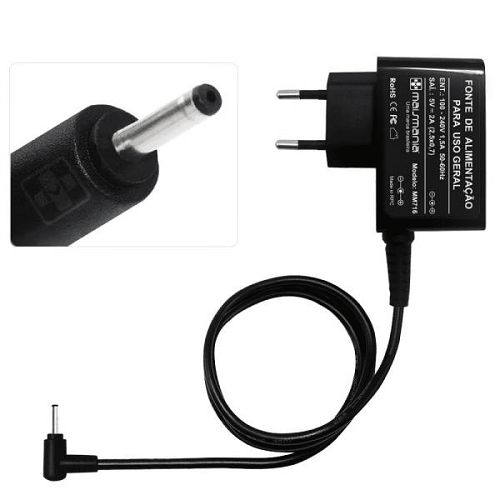 Fonte para Tablet ou outros 5V 2.5A 2.5X0.7