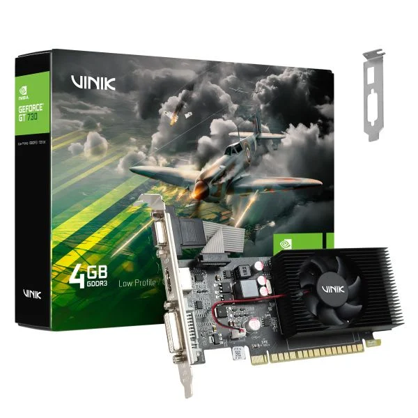 Placa de Video GPU GT 740 4GB 1X - 128 Bits - Dvi/hdmi/vga - LOW Profile Vinik - Gpuk7304GBlp0h2