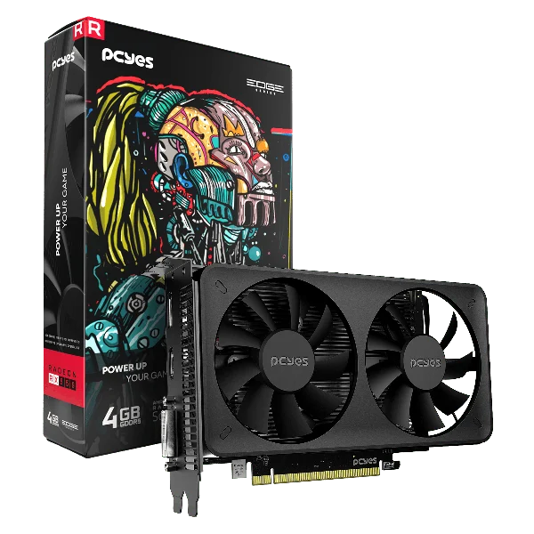 Placa de Vídeo Afox AMD Radeon Rx 550 4Gb Gddr5 128 Bits Dual-Fan Projeto Edge PcYes Pvex5504Gbdf