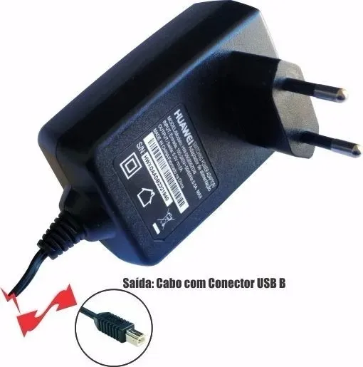 Fonte para Impressora Roteador Modem  5v 1a 2a Plug Usb B  - Huawei
