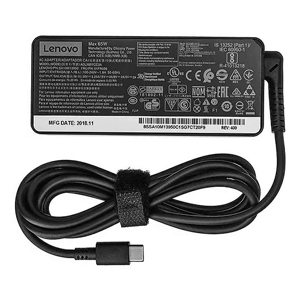Fonte para Notebook 20V 3.25A Plug USB-C - Lenovo - Original
