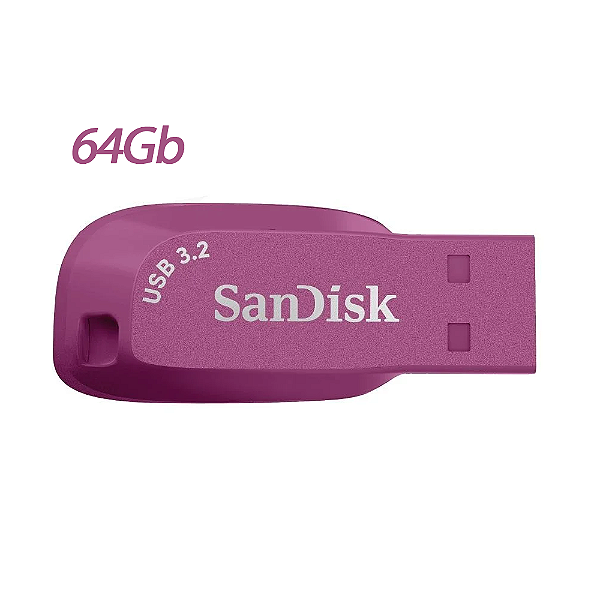 Pen Drive 65Gb Sandisk Roxo Ultra Shift USB 30 - SDCZ410-064G-G46CO