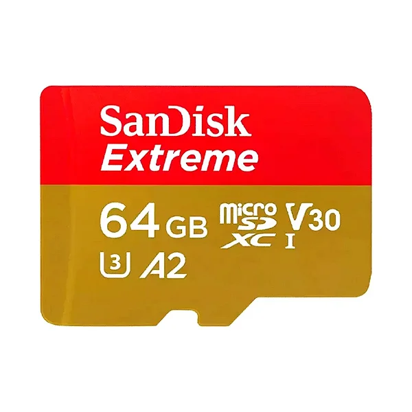 Cartao de Memoria 64GB microSD Sandisk Extreme V3 170-800MB/S -SDSQXAH-064G-GN6AA
