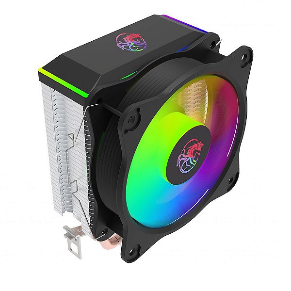 Cooler para Processador Draxen DN300 Universal Intel e AMD RGB 90mm Preto