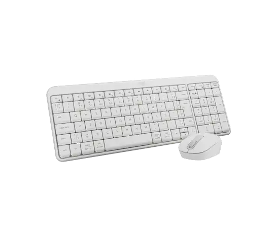 Kit Teclado e Mouse Sem Fio Logitech Bluetooth MK250 Branco USB -920-013517