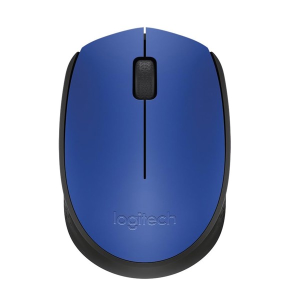 Mouse Sem Fio Logitech M170 USB Azul e Preto - 910-004800