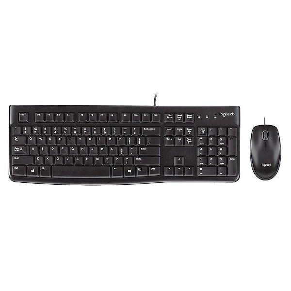Kit Teclado e Mouse Logitech MK120 USB - 920-004429