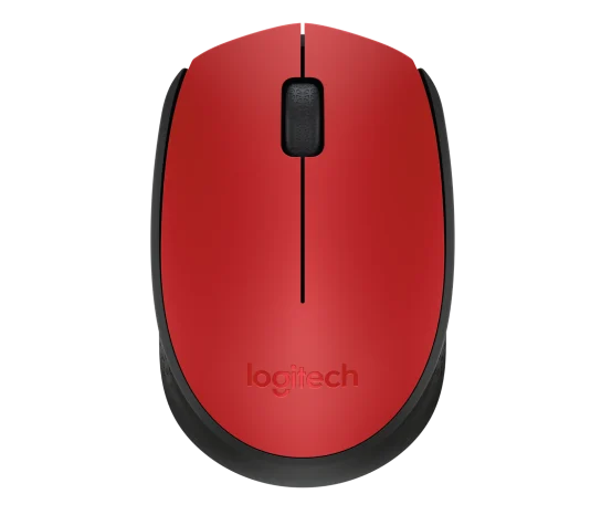 Mouse Sem Fio Logitech M170 USB Vermelho - 	910-004941