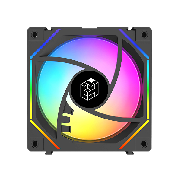 Cooler 120X120X25Mm Fan ARGB Liketec Puzzle Reverse Preto LK-PUZZLE-2025-R