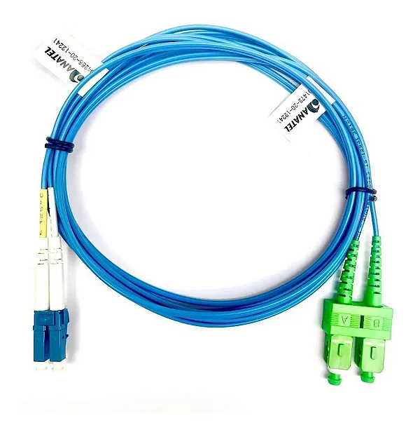 Cordão Óptico Duplex Sm Monomodo Sc-apc Lc-upc (9/125) 2,5m