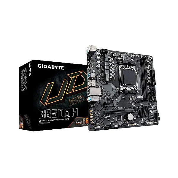 Placa Mae AMD (AM5) Gigabyte B650M H mATX DDR5