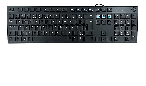 Teclado Dell com fio - KB216 - Português (Brasil) - Preto