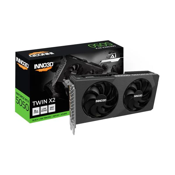 Placa de Vídeo GPU 8Gb Inno3D Geforce Rtx 5050 Twin X2 128Bits Gddr6 N50502-08D6-174071N
