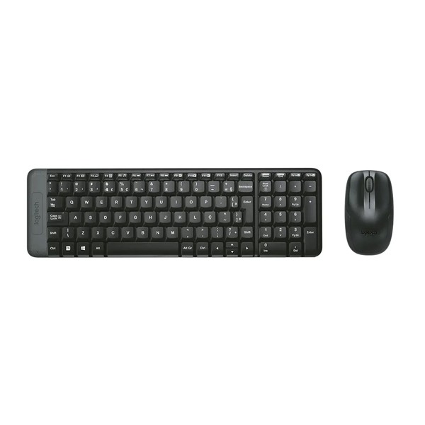 Kit Teclado e Mouse Sem Fio Logitech MK220 USB - 920-004431